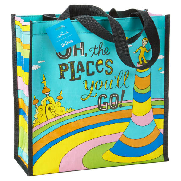 Hallmark Dr. Seuss Oh, the Places You'll Go Graduation Tote Bag | The ...