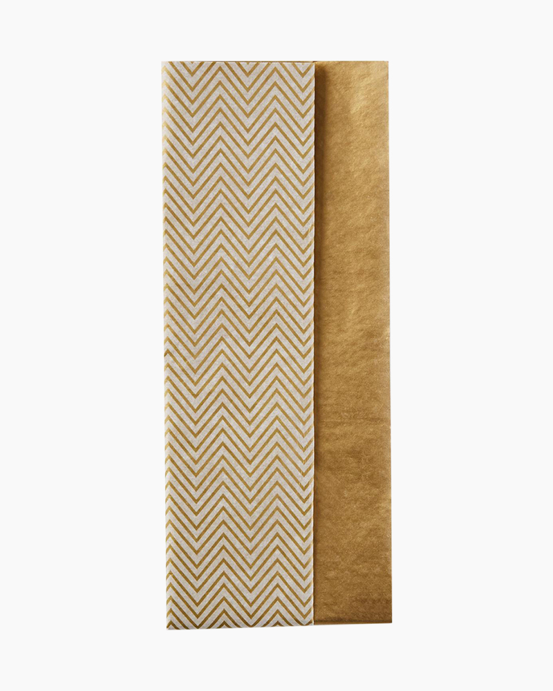 gold chevron wrapping paper