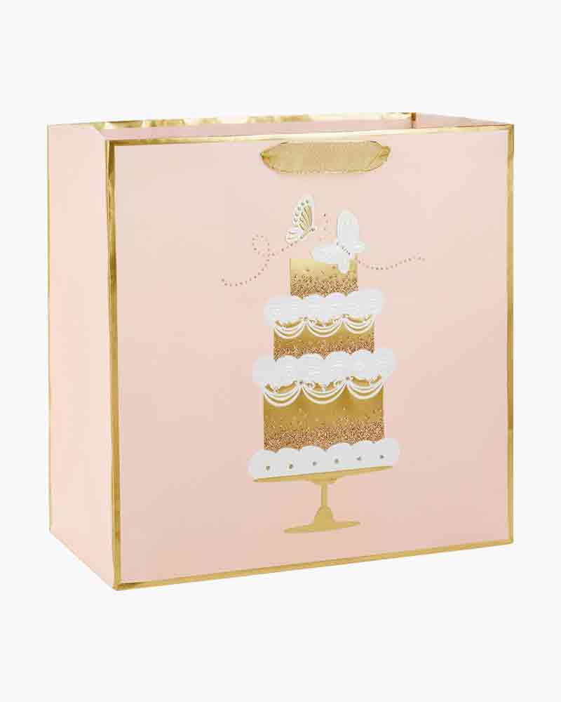 Hallmark 13 Large Gift Bag with Tissue Paper (Gold Foil Dots on