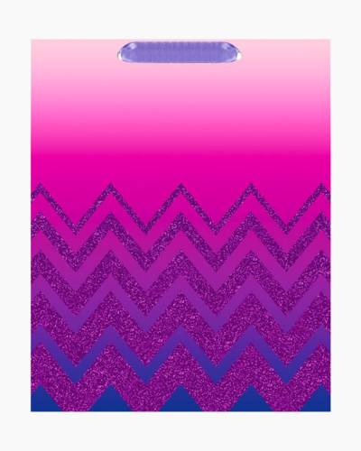 Hallmark Lavender and Purple Zig Zag Large Gift Bag