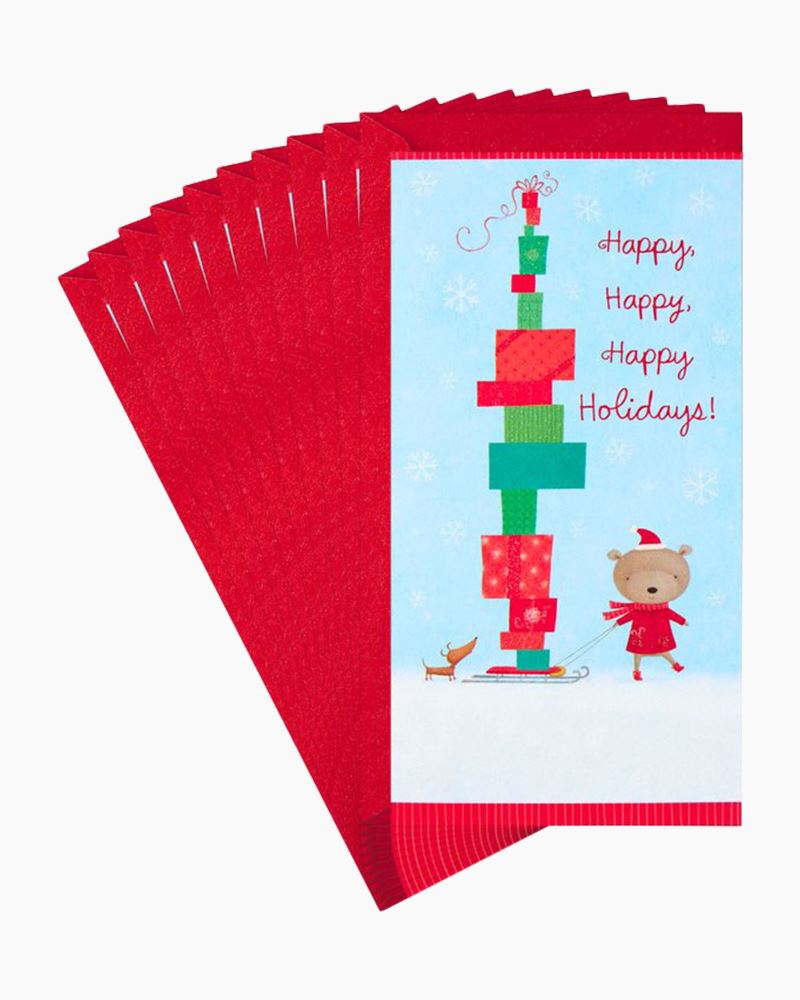  Hallmark Peanuts Christmas Gift Card Holders or Money