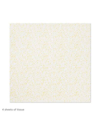 Hallmark : Gold Foil Flecks on White Tissue Paper, 4 Sheets