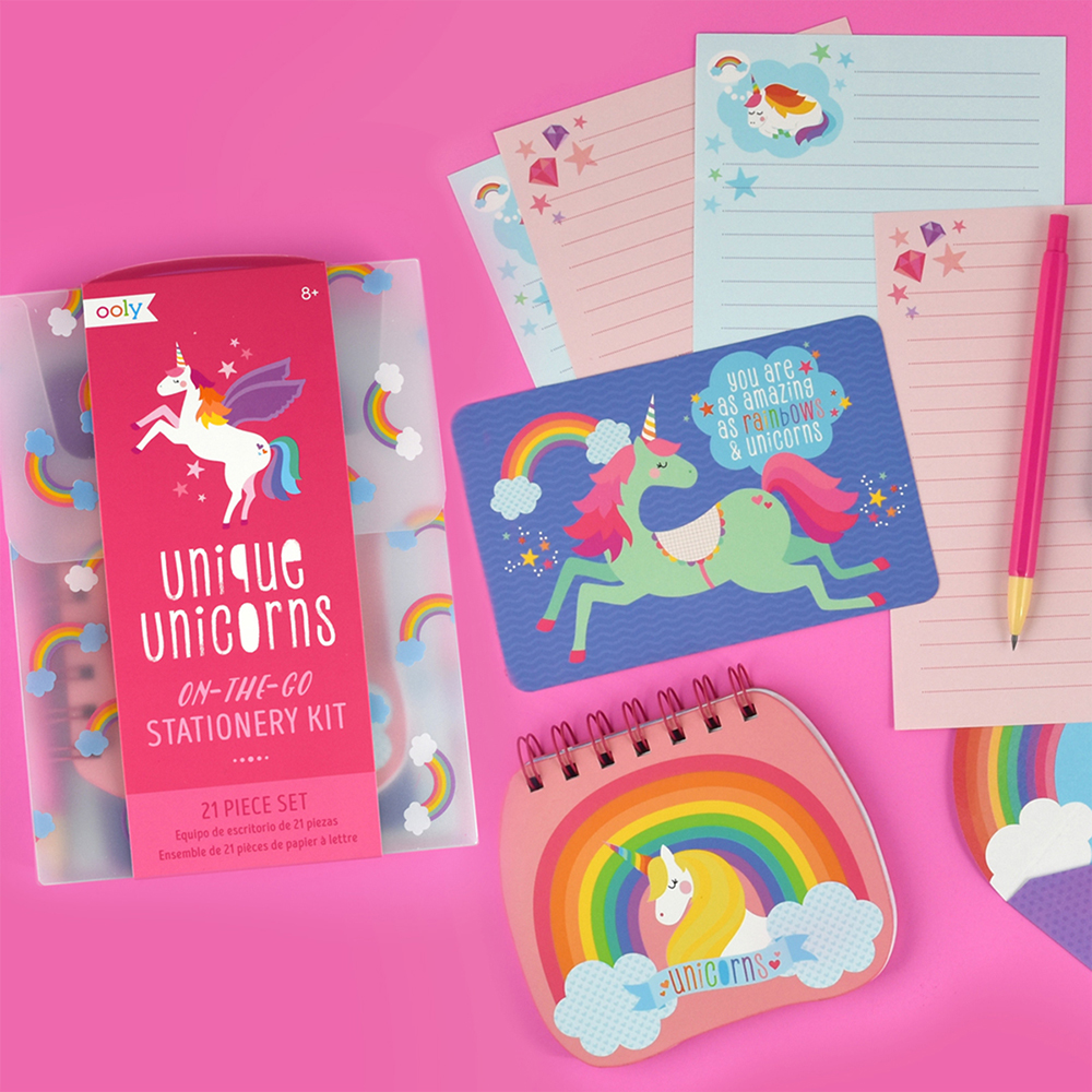 Ooly Unique Unicorns Stationery Kit