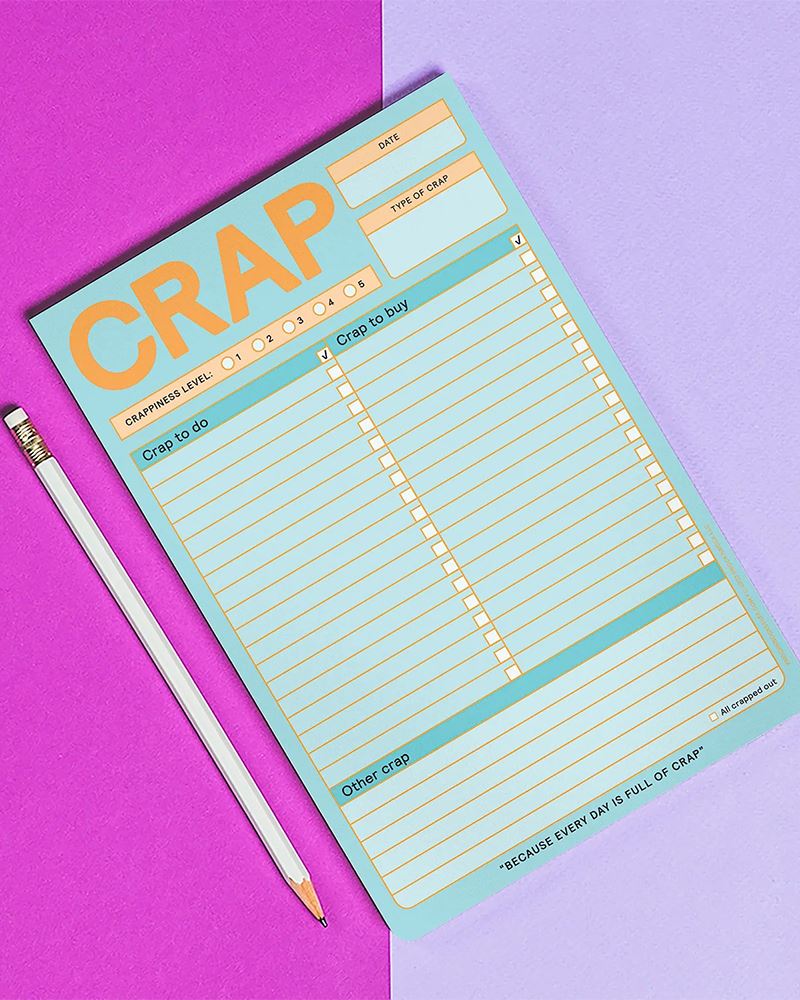 Knock Knock Crap Pad To-Do List Notepad (Pastel Version)