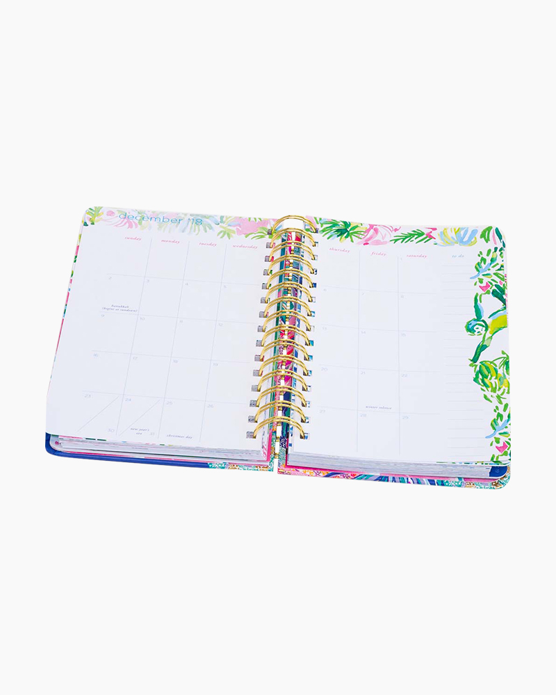 LILLY PULITZER MEDIUM Agenda Planner Notebook Password Keeper Study -  Aquadesiac