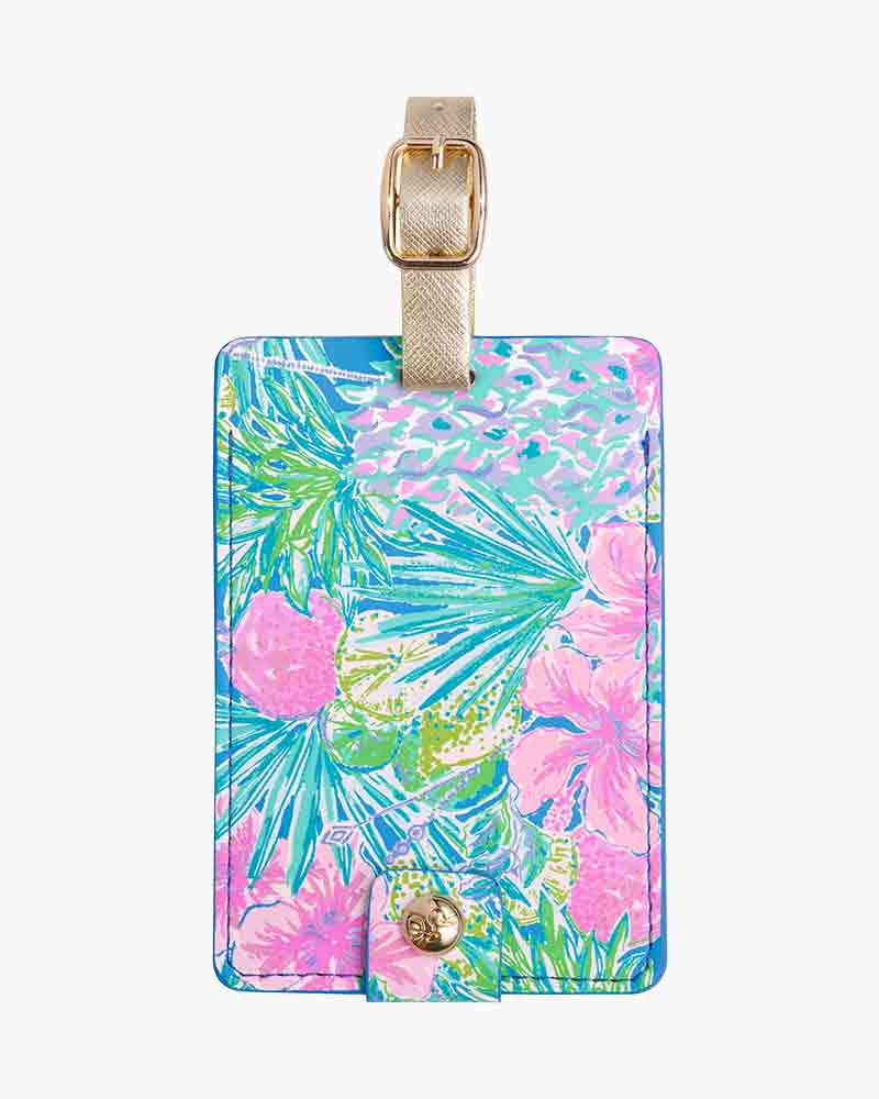 lilly pulitzer passport holder and luggage tag