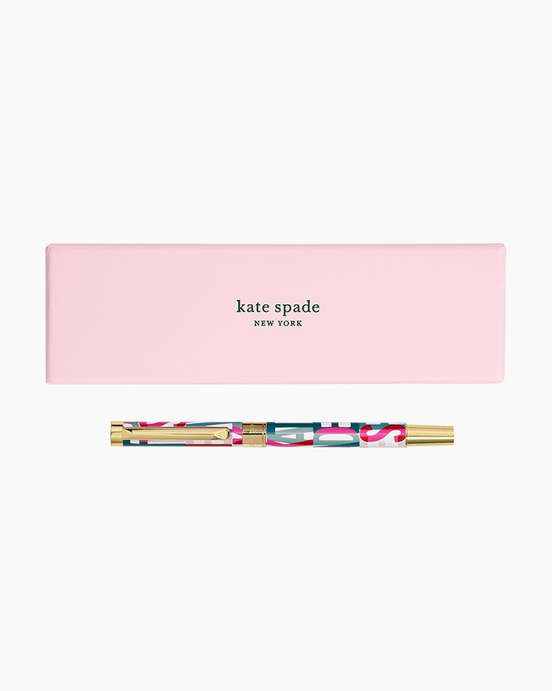 Kate Spade New York Layered Logo Ballpoint Pen The Paper Store