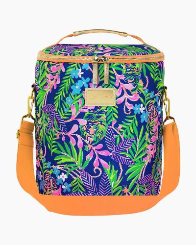 Lilly Pulitzer Thermal Insulated Lunch Cooler Large Capacity, Women's Lunch  Bag with Storage Pocket and Shoulder Straps, Best Fishes