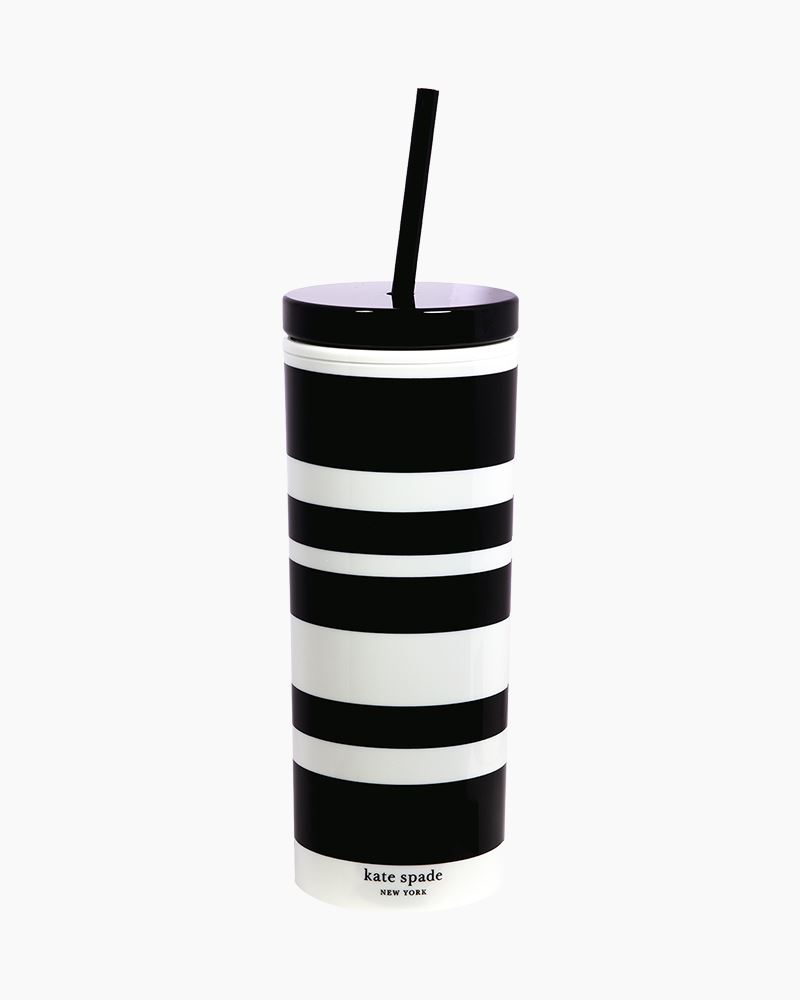 Kate Spade New York Bridal Insulated Tumbler with Reusable Straw, 20  Ounces, Miss to Mrs. (White)