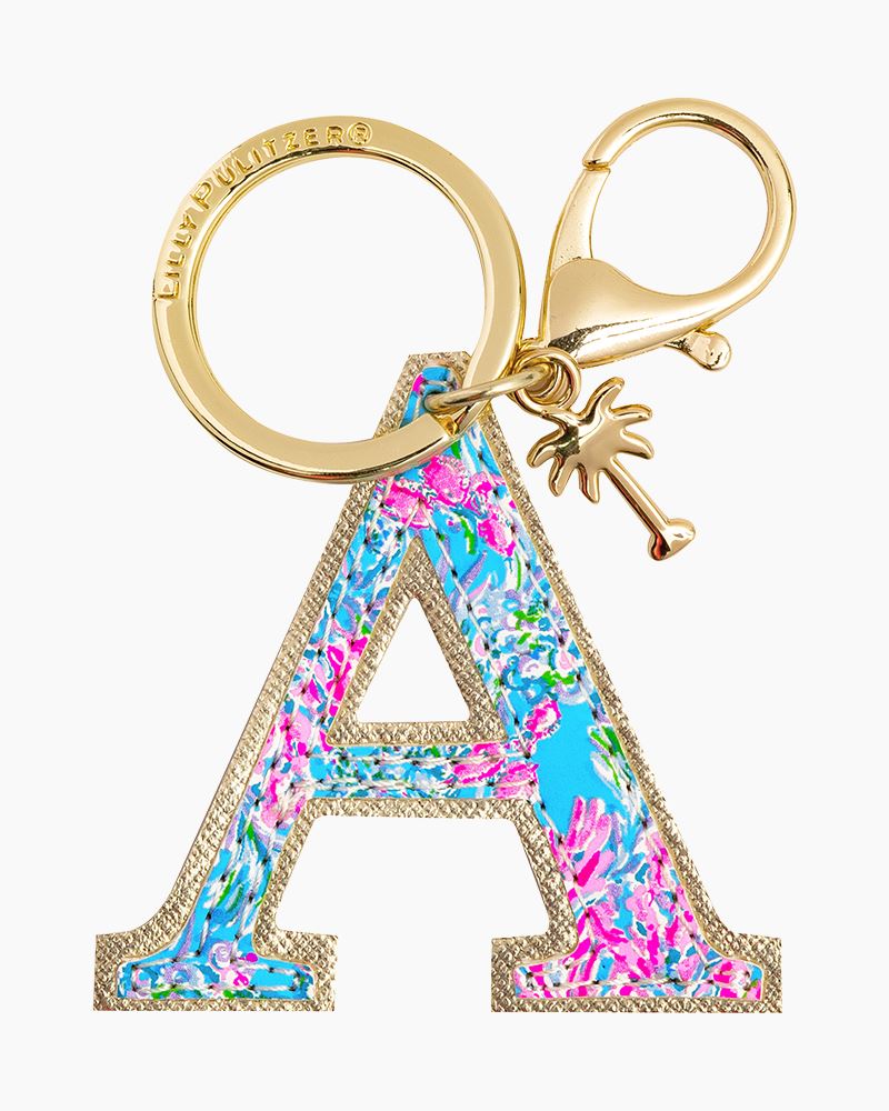 Initial Keychain-Pink Camo