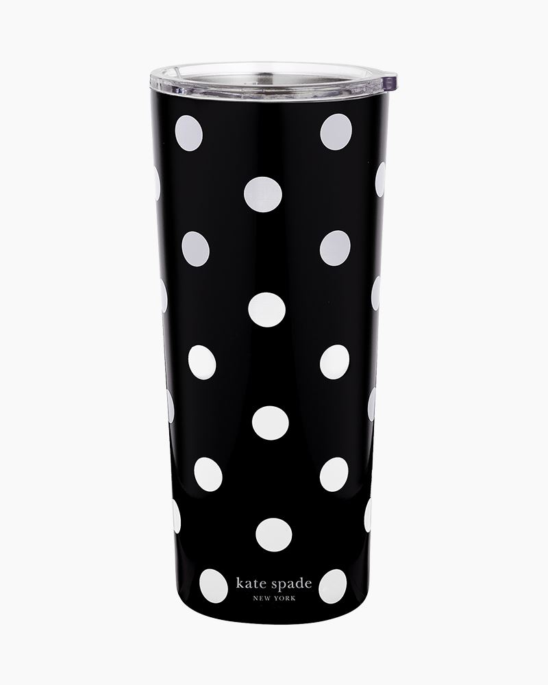 Kate Spade New York Spade Flower Stainless Steel Coffee Mug - Black/White