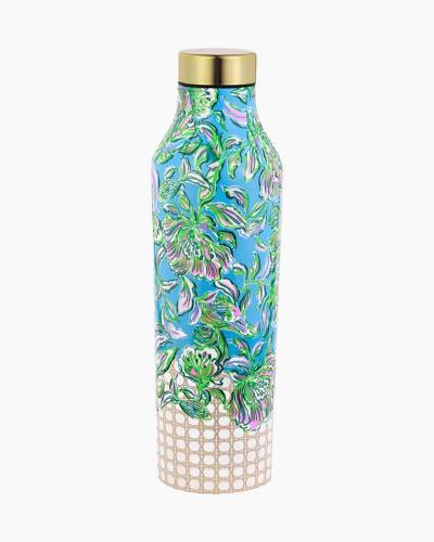 Life is Good Navy Daisy 40 oz. Voyager Travel Tumbler