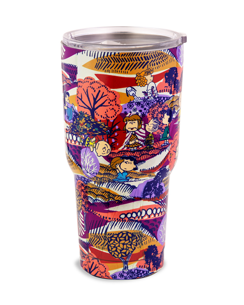 Vera Bradley Stainless Steel Large Tumbler in Botanical Paisley Pink