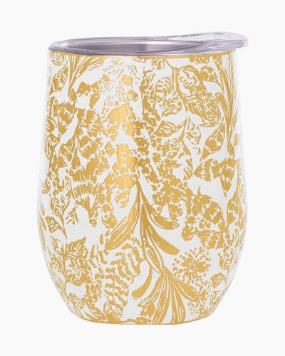 Lilly Pulitzer Stainless Steel Champagne Flute Gold Pattern Play