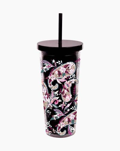 Vera Bradley Stainless Steel Large Tumbler in Botanical Paisley Pink