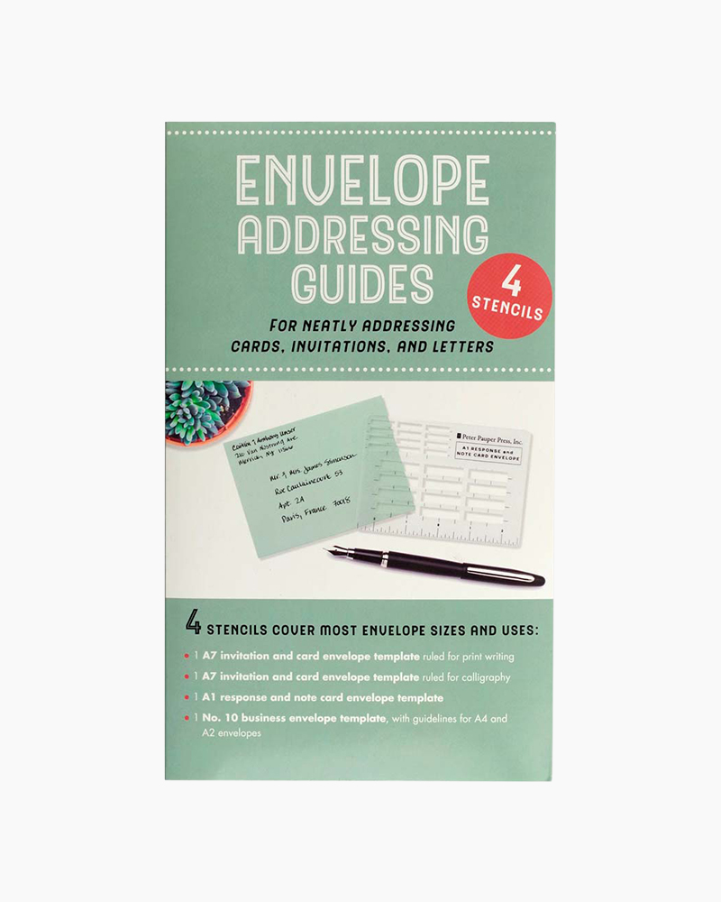 Peter Pauper Press Envelope Addressing Guides | The Paper Store