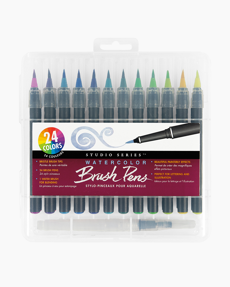 iHeartArt 12 Brush Tip + Fine Tip Markers