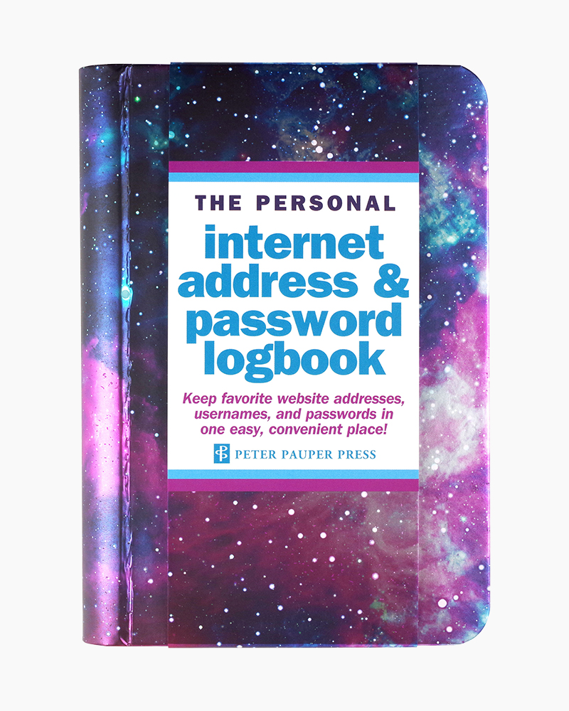 The Personal Internet Address & Password Logbook (Black) – Peter Pauper  Press