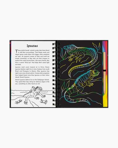 Scratch & Sketch Book-Reptiles & Amphibians, Peter Pauper Press