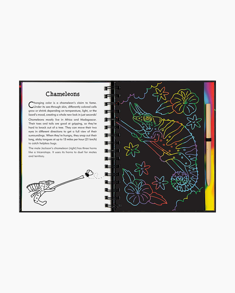 Scratch & Sketch Book-Reptiles & Amphibians, Peter Pauper Press