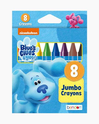 Blue's Clues Colors & Clues 100 Color-In Activites Travel Jumbo Crayons  9780593307762