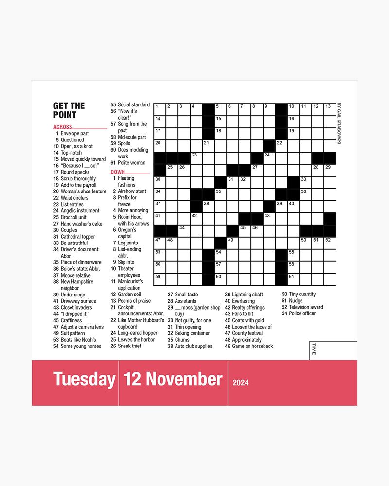 Mensa® 10-Minute Crossword Puzzles by Workman Calendars