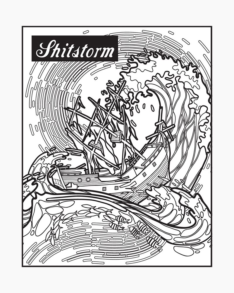 Color Me F*cking Calm Adult Coloring Book - The Tool Shed: An