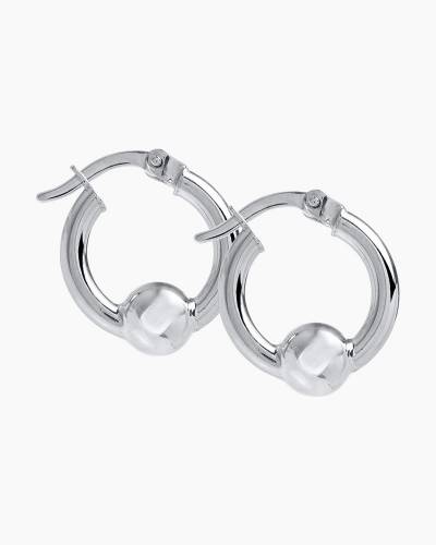 Small ball hoop earrings