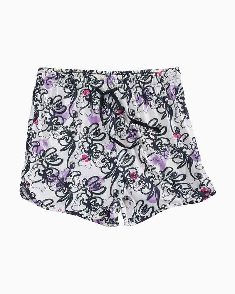 Hello Mello Floral Brushstrokes PJ Shorts | The Paper Store