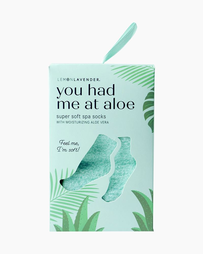 You Had Me At Aloe Super Soft Spa Socks (Assorted)