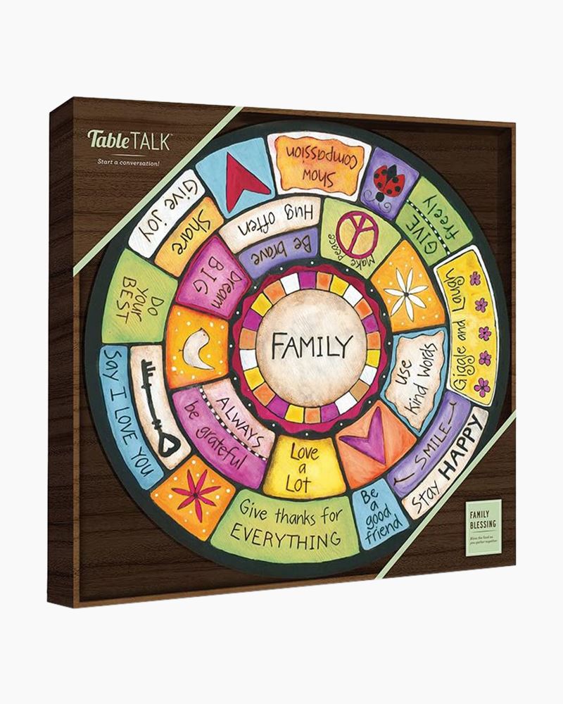 Demdaco Table Talk Family Values Colorful Lazy Susan | The Paper Store