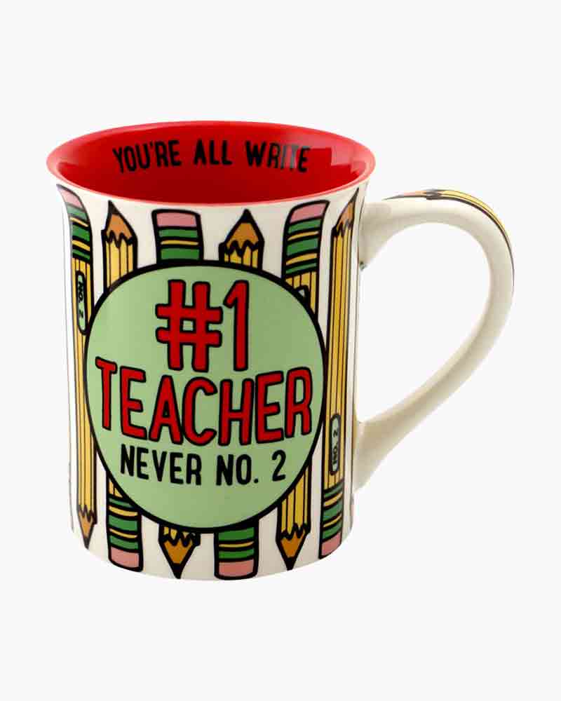 Our Name Is Mud Number One Teacher Mug | The Paper Store