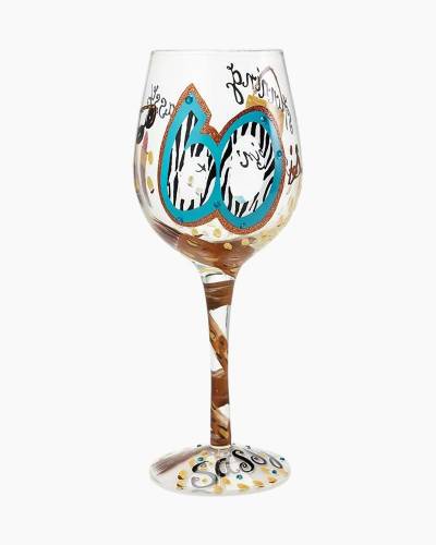 Lolita Aperol Spritz Hand Painted Cocktail Glass Cocktail Glass