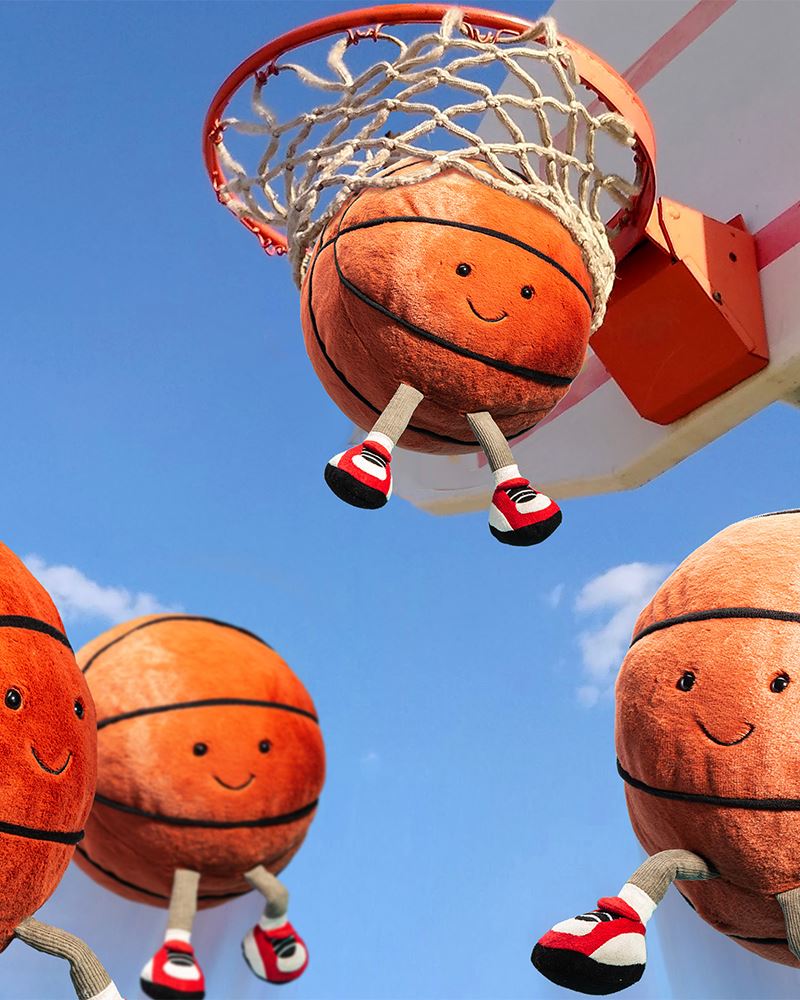 Peluche Amuseable Ballon de basketball (25 cm) : Jellycat