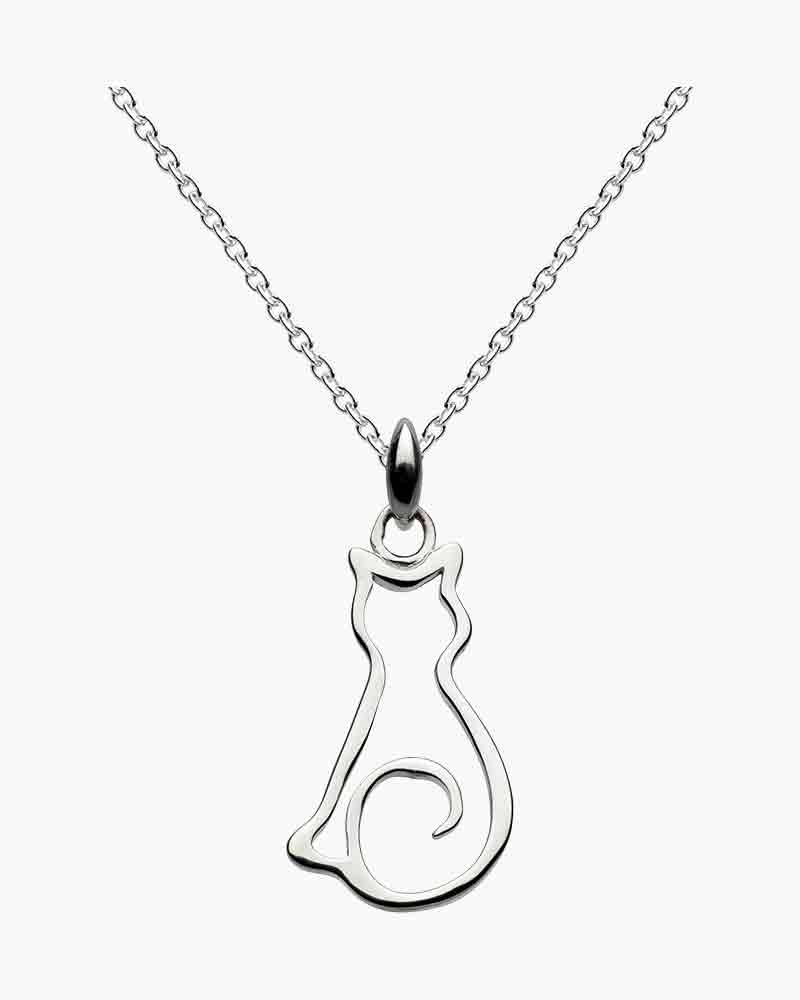 High quality Sterling Silver Cat Pendant