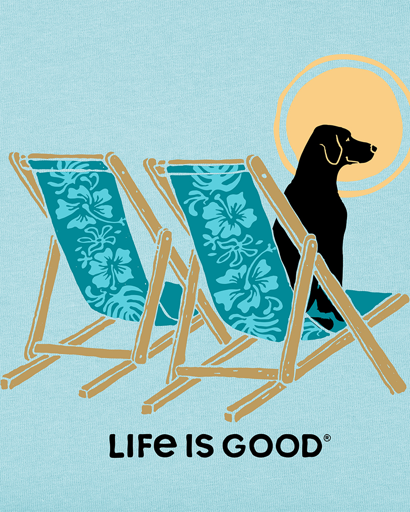 Life is Good Women's Hibiscus Beach Chair Crusher Vee | The Paper Store