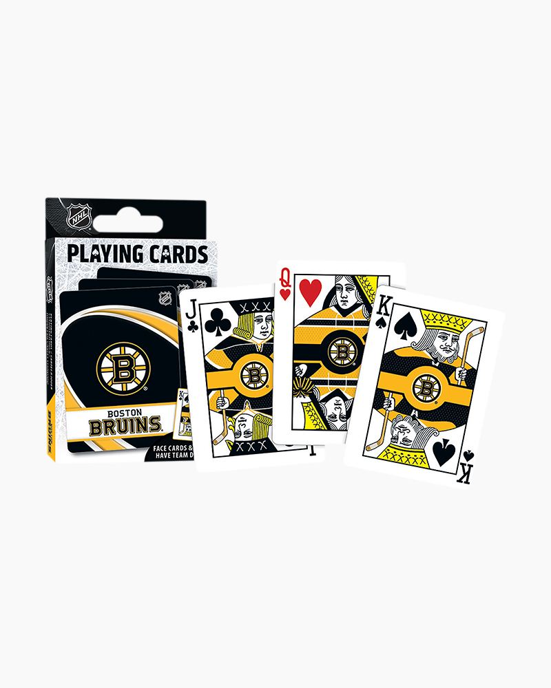 boston bruins playing cards