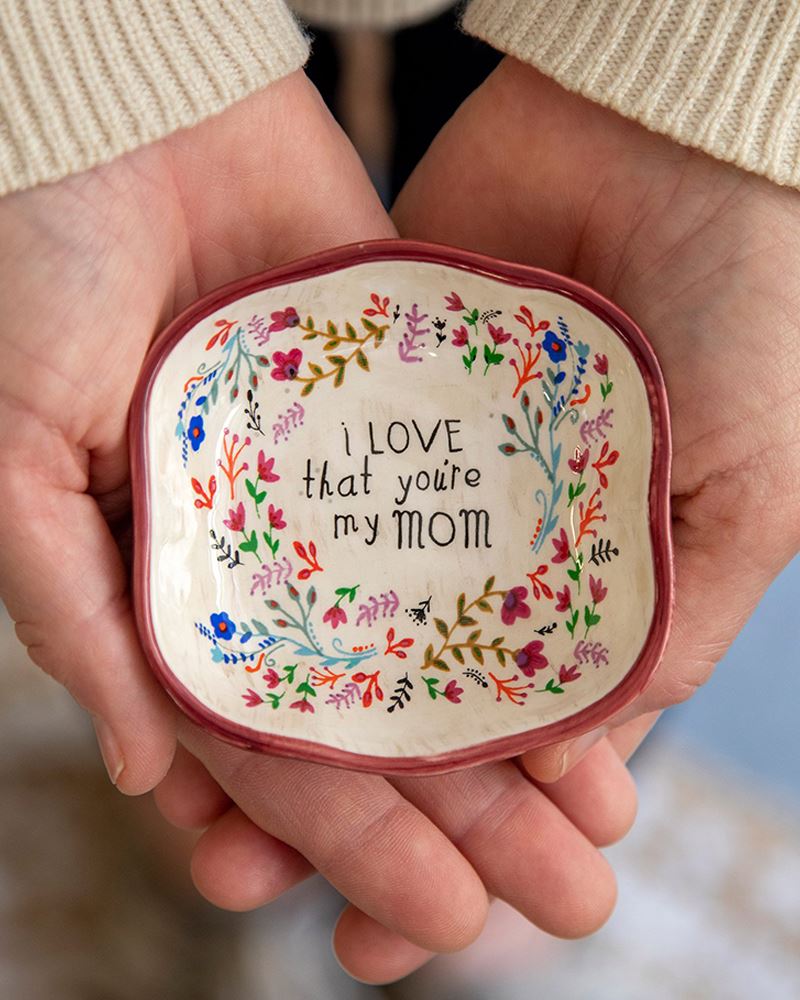 Natural Life Antiqued Trinket Bowl - I Love That You're My Sister