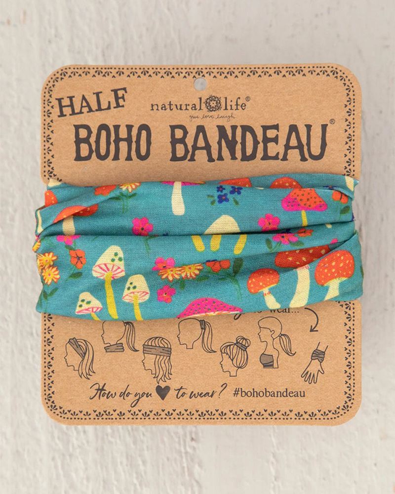 Full Boho Bandeau® Headband - Dark Patchwork – Natural Life