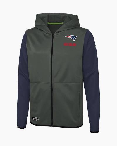 New England Patriots Khaki Colour Pop Graphic Hoodie - Mens