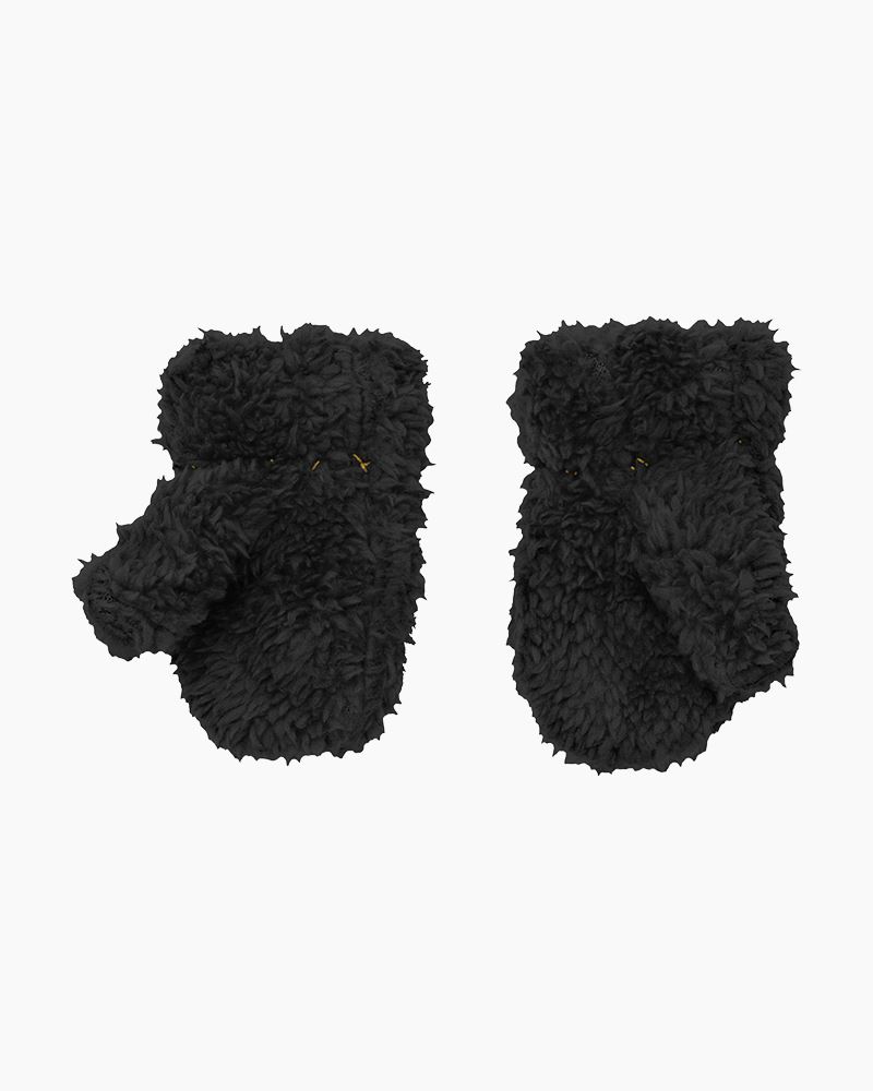 Newborn & Infant Boston Bruins Black Shearling Ears Cuffed Knit Hat