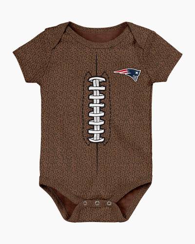 Outerstuff Girls Infant Navy New England Patriots All Hearts Jersey Long Sleeve Dress