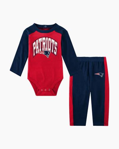 Toddler Navy New England Patriots Red Zone Jersey & Pants Set