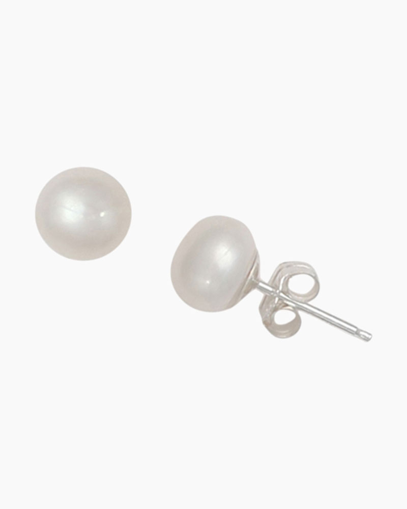 Buy 6mm Off White Pearl Finish Glass Beads Online. COD. Low Prices