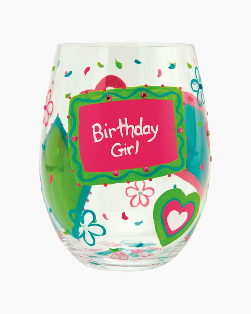 Birthday Girl Wine Glass