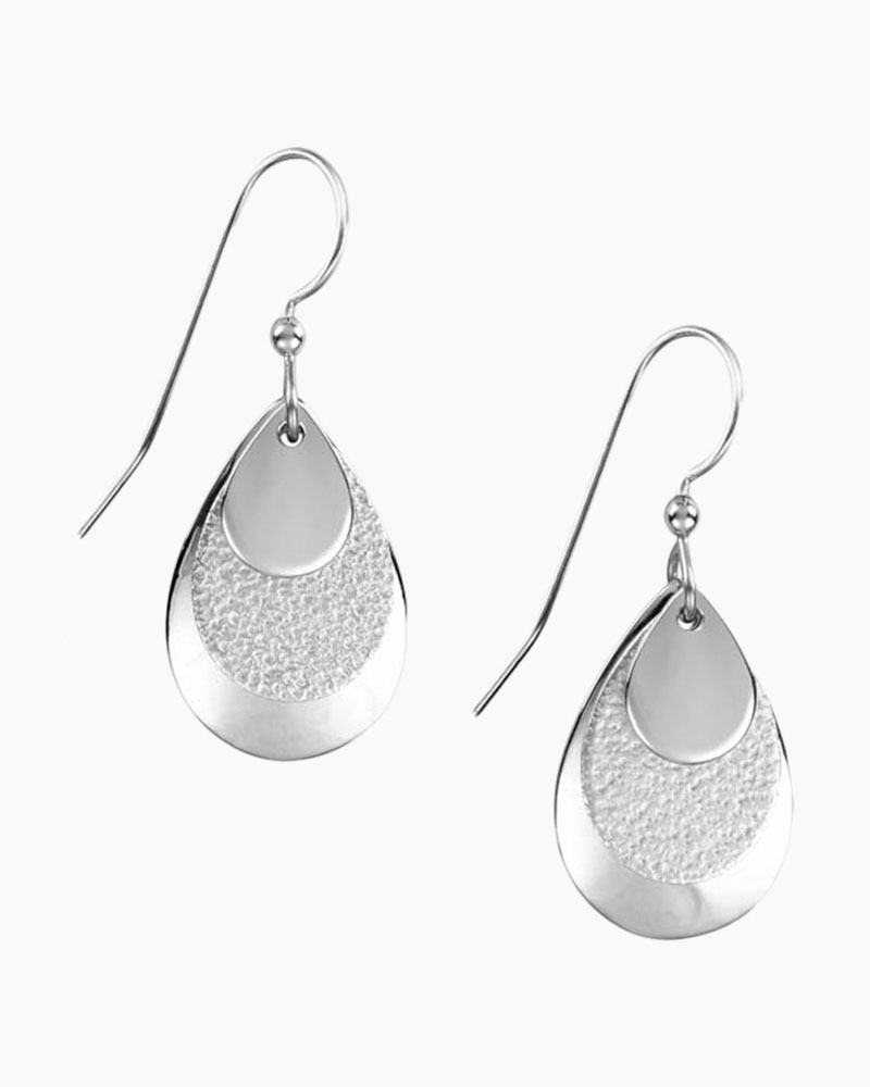 layered teardrop earrings