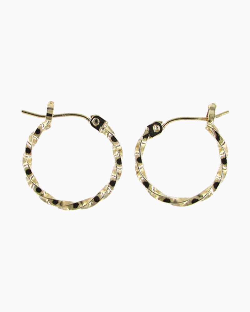 Petite Twisted Hoop Earrings | Gold– Mercy House Global