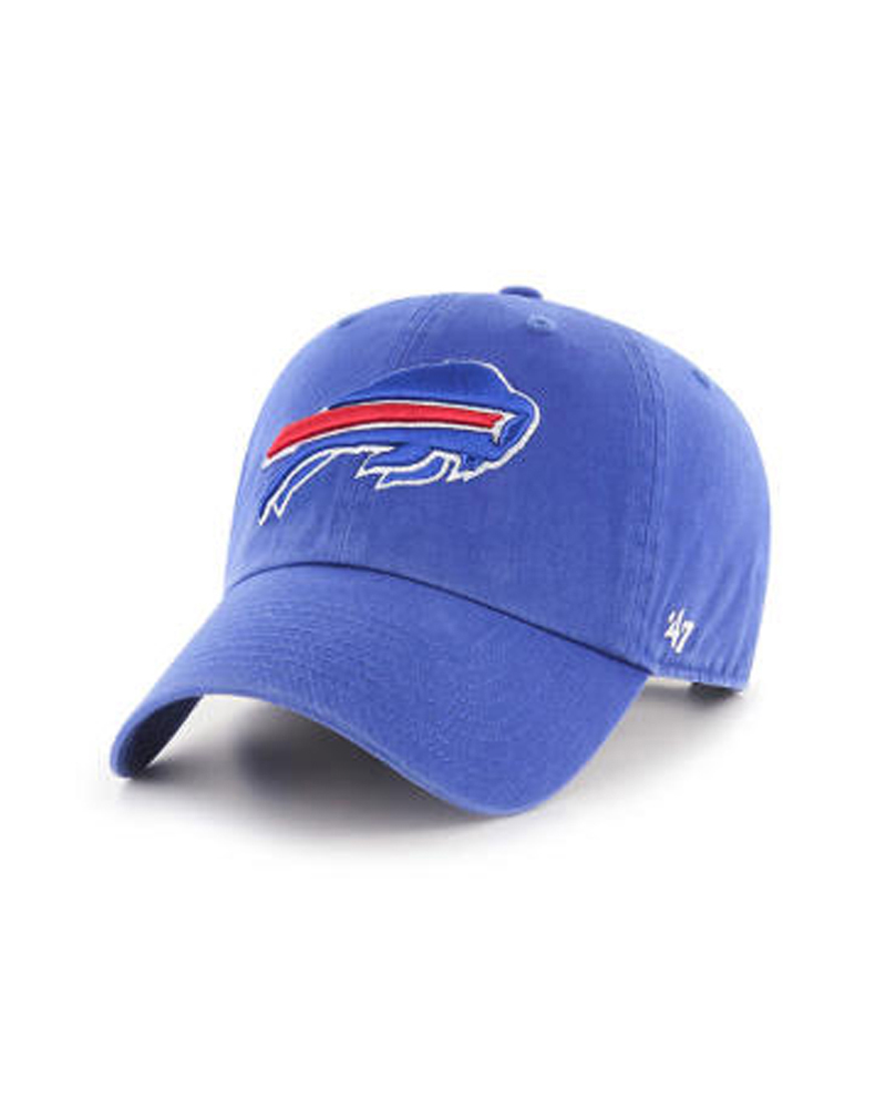 Men's '47 Royal Buffalo Bills Bering Cuffed Knit Hat with Pom