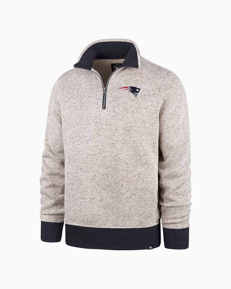 New England Patriots Men's Kodiak Quarter Zip Sweater