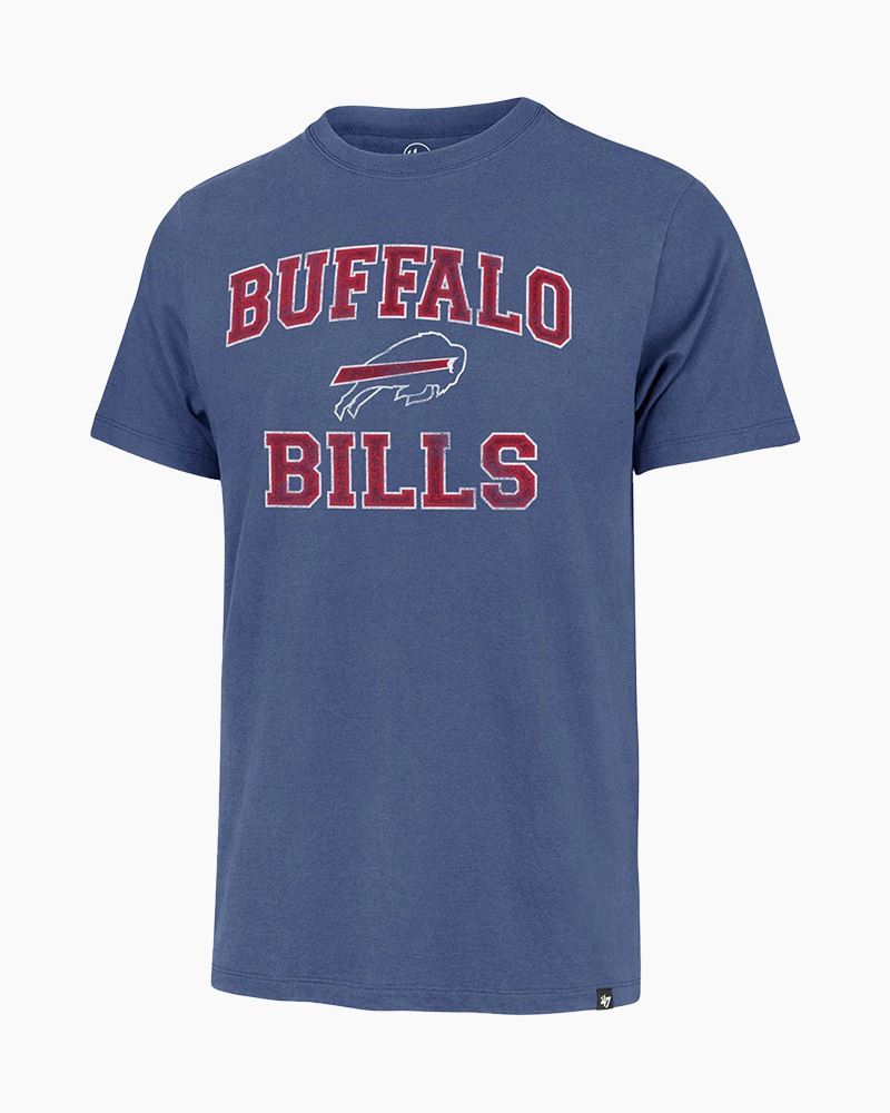 Buffalo Bills NFL '47 Gray Outrush Headline Hoodie Pullover Men's